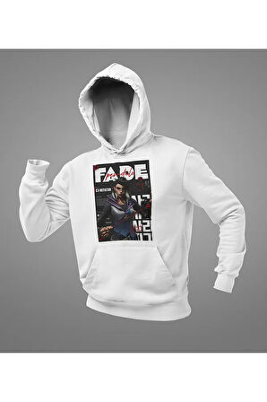 Unisex Fade Karakter Baskılı Unisex Oversize Vallorant Hoodie