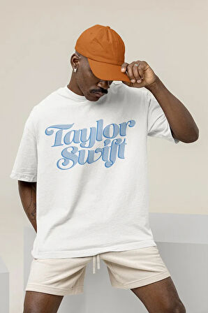 Tasarım Taylor Swift Baskılı Unisex Oversize Şarkıcı 1989 Tişört