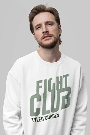 Fight Club Tyler Durden Yazılı Unisex Oversize Film Karakteri Sweatshirt