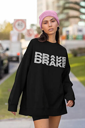 Drake Şarkıcı Baskılı Unisex Oversize Rapper Sweatshirt