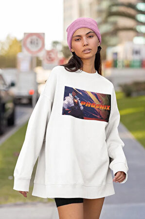 Phoenix Baskılı Unisex Oversize Vvalorant Sweatshirt