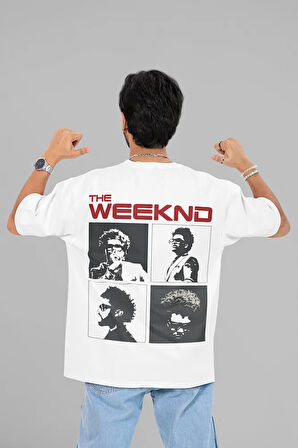 Tasarım The Weeknd Baskılı Unisex Oversize Tasarım Rapper Tişört