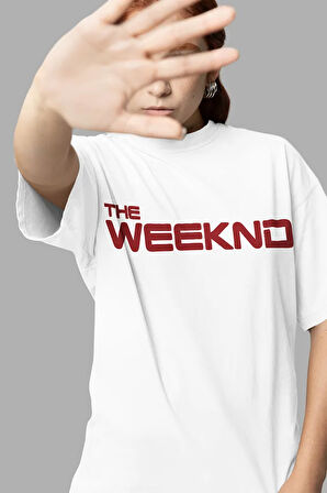 Tasarım The Weeknd Baskılı Unisex Oversize Tasarım Rapper Tişört
