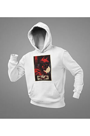 The Batman Baskılı Unisex Oversize Dc Hoodie