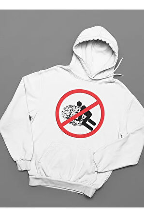 Komik Baskılı Tasarım Unisex Oversize Hoodie