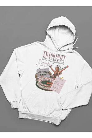 Taylor Swift Eras Tour Baskılı Unisex Oversize Şarkıcı Hoodie