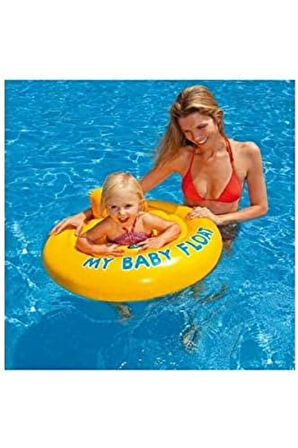 Intex My Baby Float Oturaklı Bebek Flatörü 70 Cm Çocuk Havuz Ve Deniz Simidi (6-12 AY) M-56585