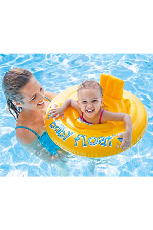 Intex My Baby Float Oturaklı Bebek Flatörü 70 Cm Çocuk Havuz Ve Deniz Simidi (6-12 AY) M-56585