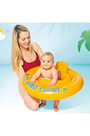 Intex My Baby Float Oturaklı Bebek Flatörü 70 Cm Çocuk Havuz Ve Deniz Simidi (6-12 AY) M-56585