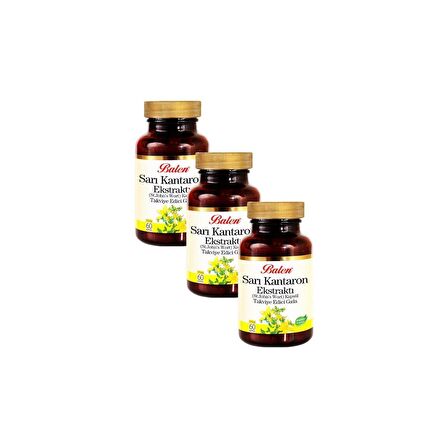 Balen Sarı Kantaron 60 Kapsül (St. John’ S Wort) (3 Adet)