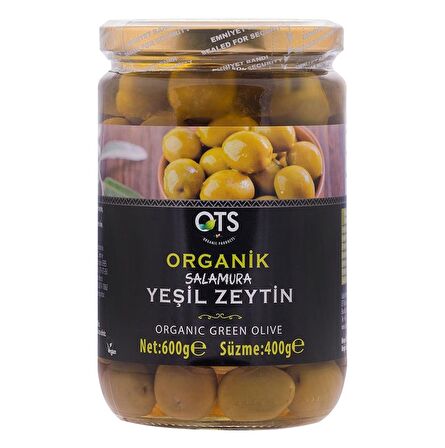 Organik Salamura Çizme Yeşil Zeytin