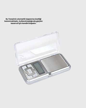 300 Gr Hassas Cep Terazisi Mavi Işıklı LCD Ekranlı