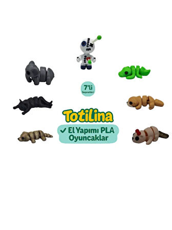 7'li set (Voodoo Timsah Su samuru Köpek Kedi Fil…)
