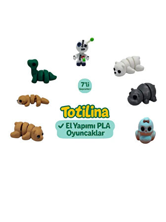 7'li set (voodoo ayı hipopotam kuş ayı su samuru dinozor…)