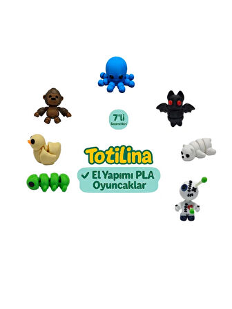 7'li set (ahtapot yarasa ayı voodoo tırtıl ördek goril…)