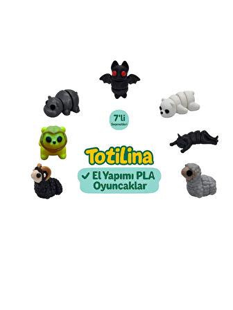 7'li set (yarasa ayı kedi koyun koç aslan hipopotam…)