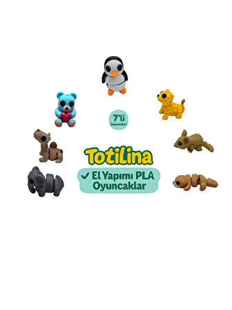 7'li set (penguen puma fare su samuru fil deve ayı…)