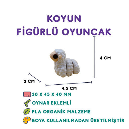 7'li set (iskelet tukan kuşu inek tilki kurabiye adam eşek goril…)