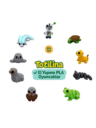 10'lu set (voodoo kaplumbağa puma kedi kurbağa kartal koyun fok…)