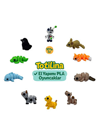 10'lu set (voodoo fare tilki su samuru deve puma inek yunus…)
