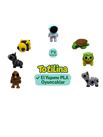 7'li set (astronot kaplumbağa aslan inek hindi eşek arı…)