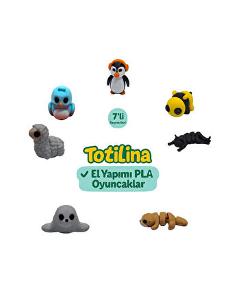 7'li set (penguen arı kedi su samuru fok koyun kuş…)