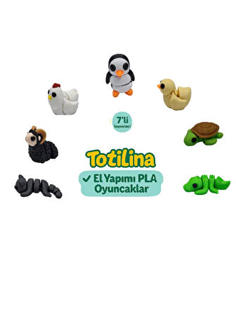 7'li set (penguen ördek kaplumbağa timsah kedi koç tavuk…)