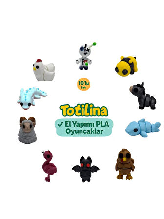 10'lu set (voodoo arı eşek köpek balığı hindi yarasa flamingo…)