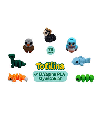 7'li set (koç kuş köpek balığı tırtıl tilki dinozor kartal…)