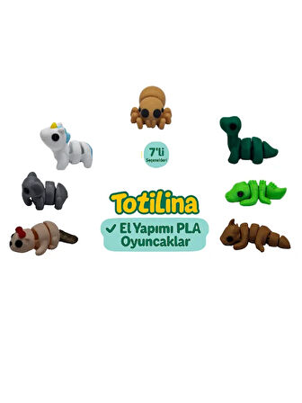 7'li set (örümcek dinozor timsah ejderha su samuru fil unicorn…)