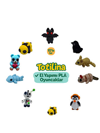 10'lu set (yarasa karga fare su samuru penguen arı voodoo…)