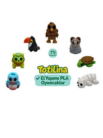 7'li set (hindi koç kaplumbağa ayı kuş aslan tukan kuşu…)