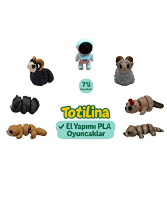 7'li set (astronot koç su samuru köpek gergedan koç…)