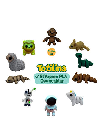10'lu set (goril fare dinozor ejderha unicorn astronot voodoo…)