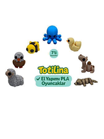 7'li set (ahtapot ördek deve köpek koyun kartal arı…)