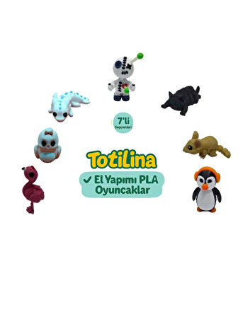 7'li set (voodoo kedi fare penguen flamingo kuş aksolotl…)