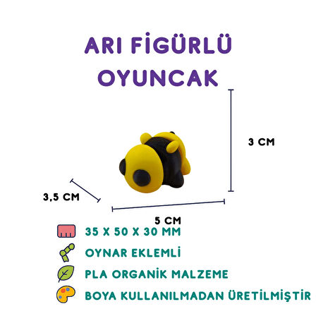 7'li set (voodoo arı kaplumbağa köpek tırtıl ayı ördek…)