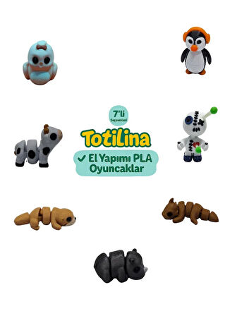 7'li set (penguen voodoo ejderha gergedan su samuru inek kuş…)
