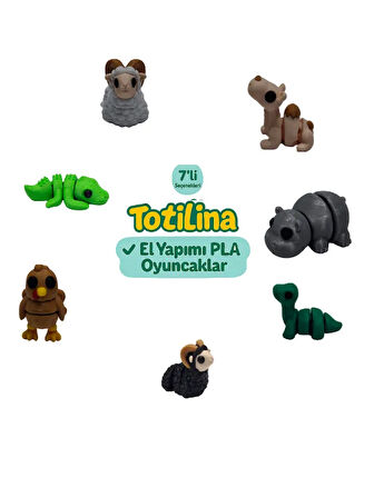 7'li set (deve hipopotam dinozor koç hindi timsah koç…)