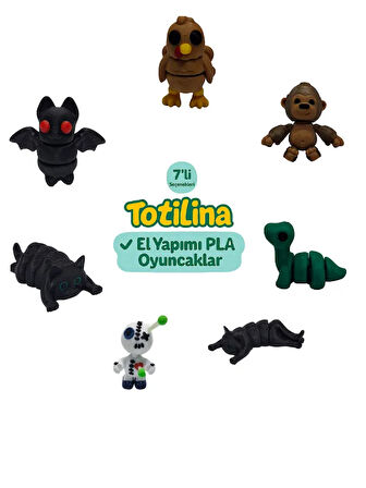 7'li set (hindi goril dinozor kedi voodoo kedi yarasa…)