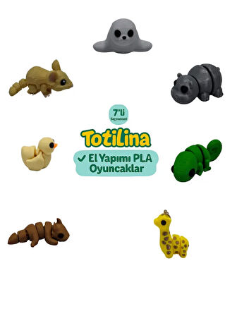 7'Li set (fok hipopotam bukalemun zürafa ejderha ördek fare…)