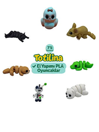 7'li set (kuş fare timsah ayı voodoo su samuru kedi…)