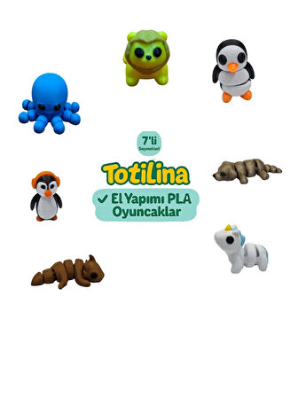 7'li set (aslan penguen köpek unicorn ejderha penguen ahtapot…)
