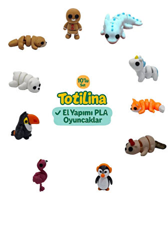 10'Lu set (kurabiye adam aksolotl unicorn tilki su samuru penguen…)