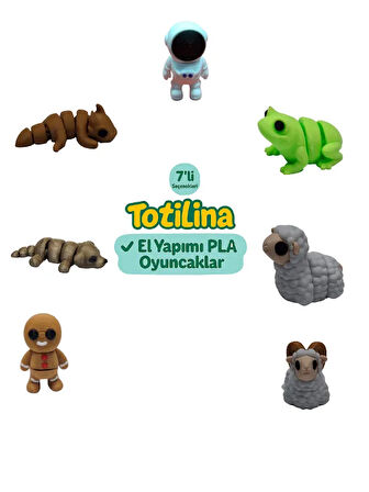 7'li set (astronot kurbağa koyun koç kurabiye adam köpek ejderha…)