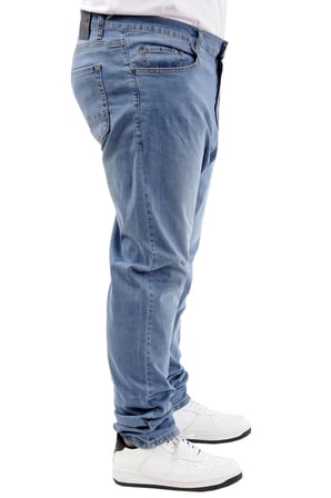 Mode XL Büyük Beden Erkek Kot Pantolon Klasik NEPTUN 24900 Açık Mavi