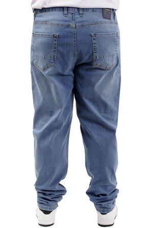 Mode XL Büyük Beden Erkek Kot Pantolon Klasik NEPTUN 24900 Açık Mavi