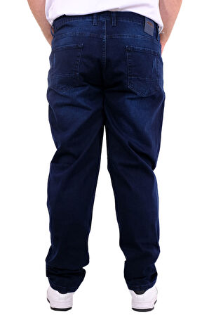 Mode XL Büyük Beden Erkek Klasik Kot Pantolon MARK 21920d Lacivert