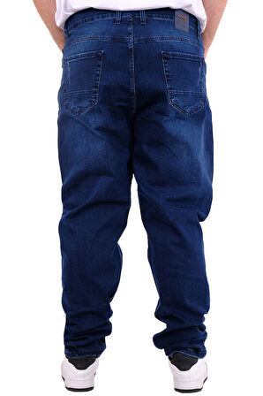 Mode XL Büyük Beden Erkek Klasik Kot Pantolon MARK 21920d Mavi