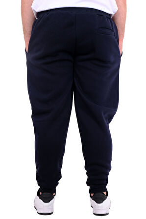 Mode XL Büyük Beden Erkek Eşofman Altı 3 İplik Dar Paça 24520 Lacivert